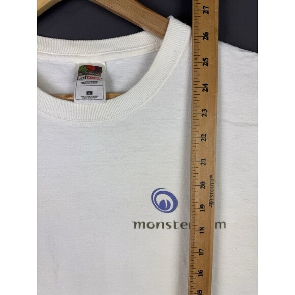 Vintage 90's Monster Dot Com Website Promo Rare Computer Art Graphic White Shirt - Picture 14 of 14